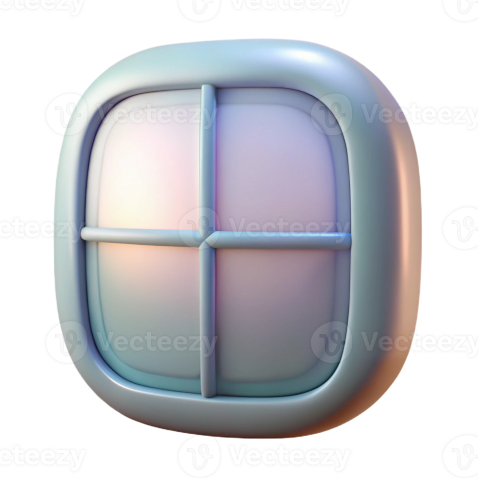 impressive artistic Soft Window Light Transparent Background png