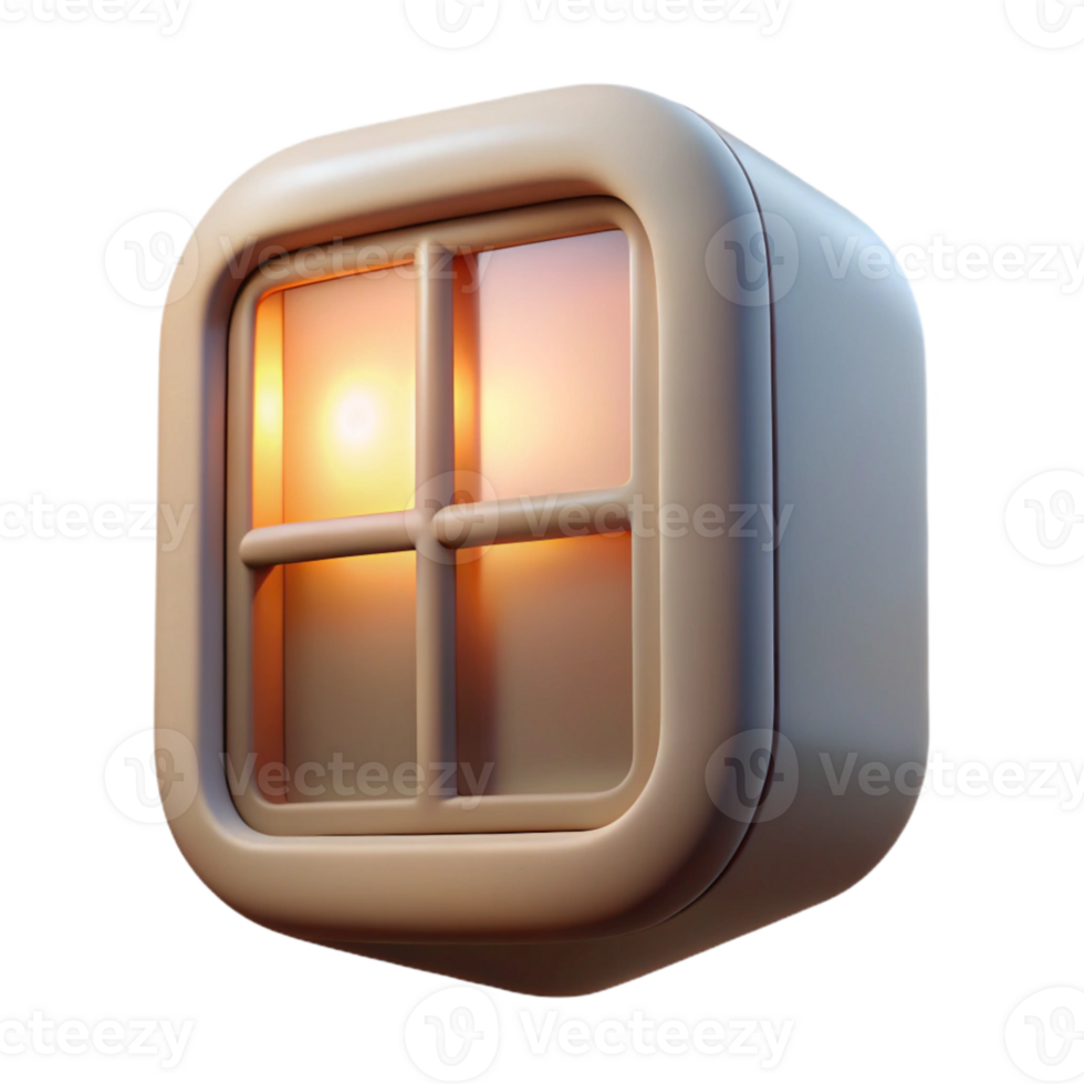 elegant rustic Soft Window Light Transparent Background premium png