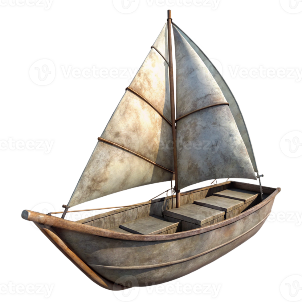 stunning artistic Solar Sail Ship Cutout Isolated on Transparent Background high quality png