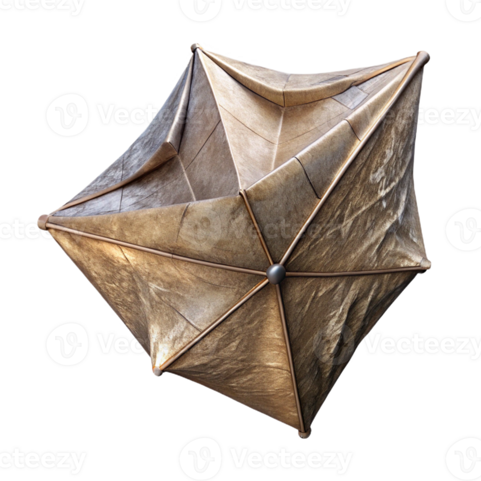 dramatic classic Solar Sail with Crinkled Texture Isolated png