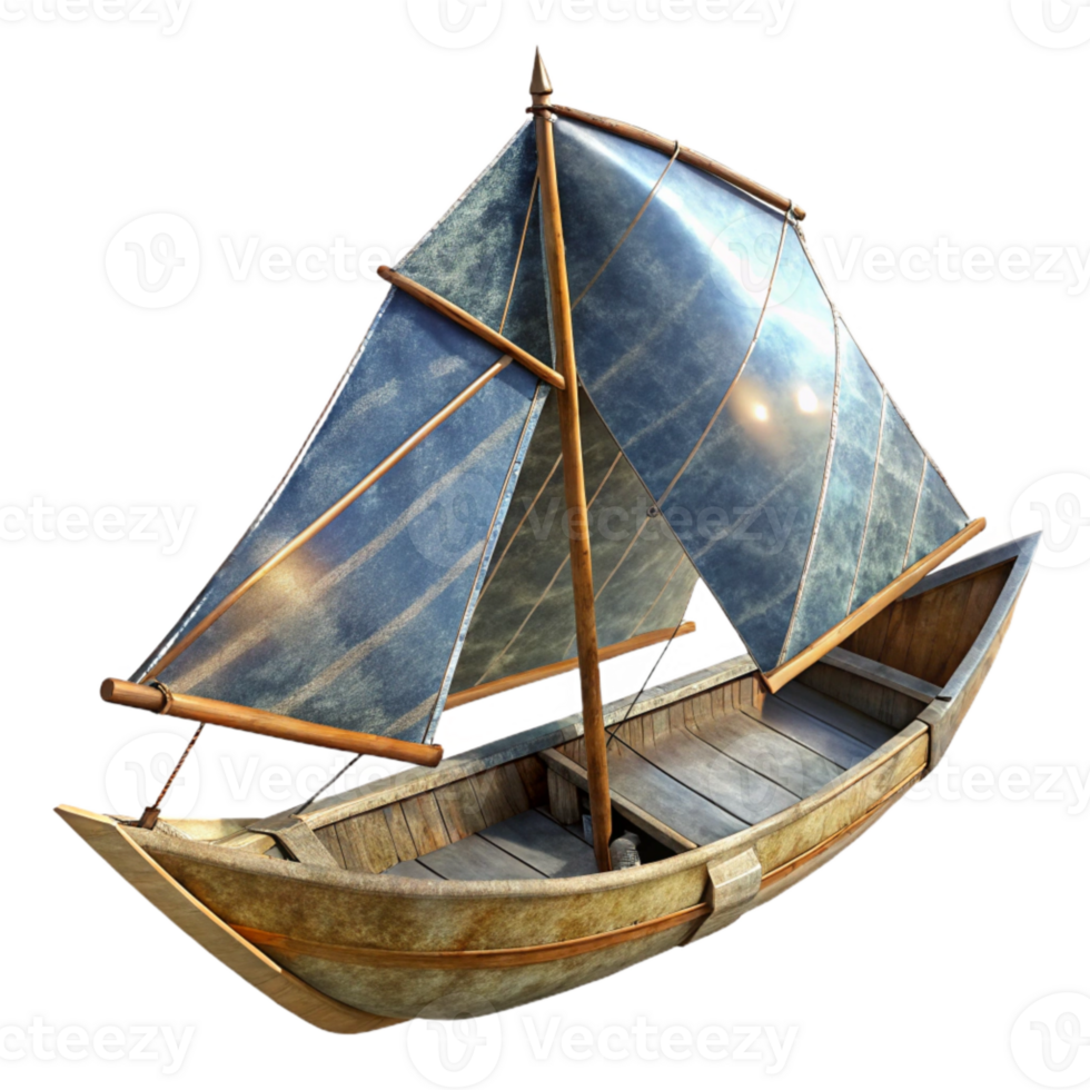 extraordinary vintage Solar Sail Ship Cutout Isolated on Transparent Background premium png