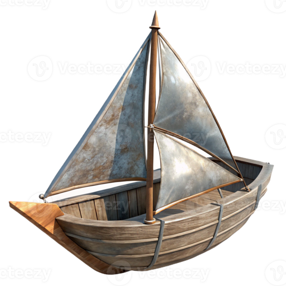 beautiful classic Solar Sail Ship Cutout Isolated on Transparent Background high quality png