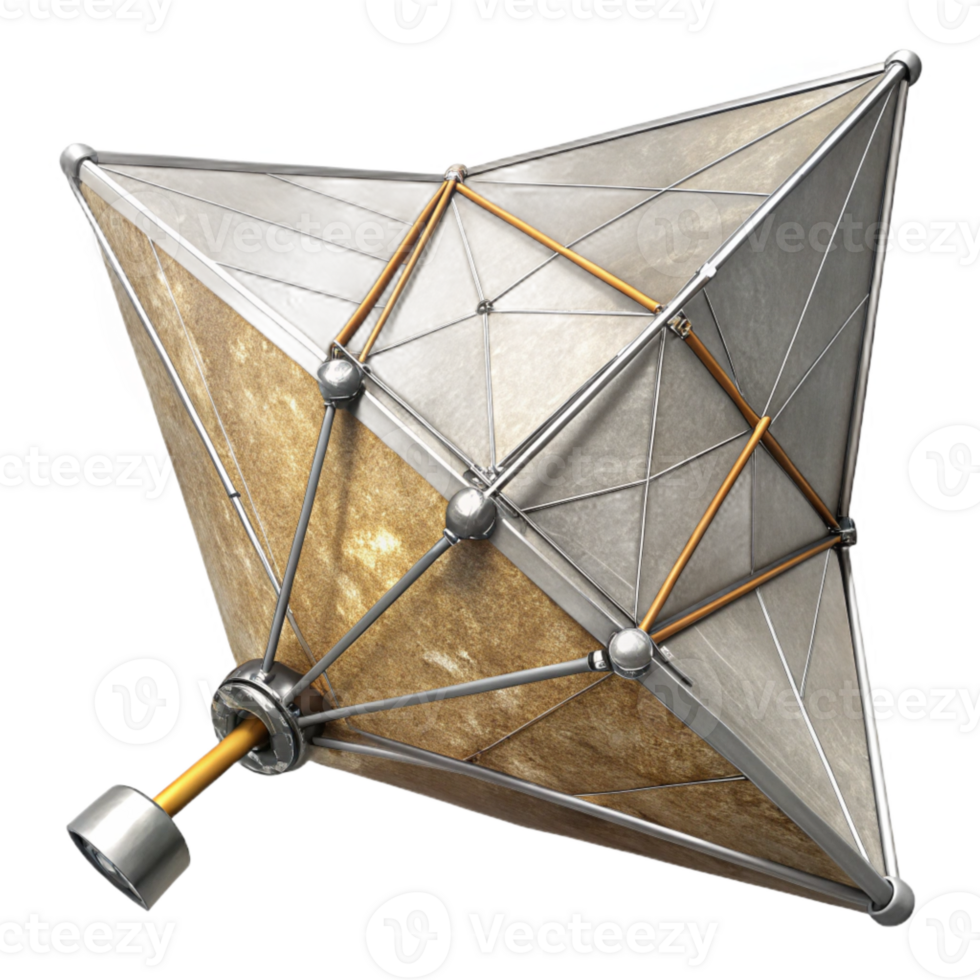 serene artistic Solar Sail Propelled Spacecraft Isolated Graphic authentic png