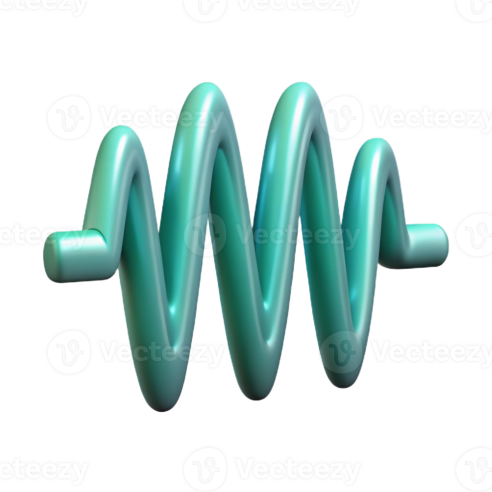 impressive artistic Sound Wave Oscilloscope Pattern Transparent Background professional png