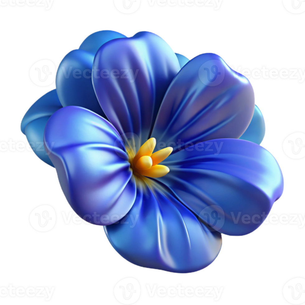 impressive modern Space Pansy Transparent Background Deep Blue Petals Close Up detailed png