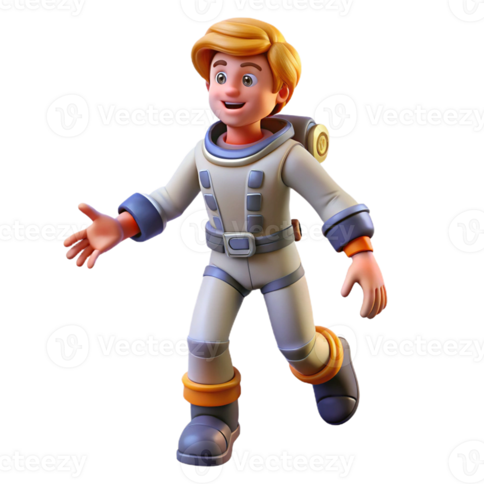 dramatic classic Space Wanderer Cutout with Dynamic Pose on Transparent Background premium png
