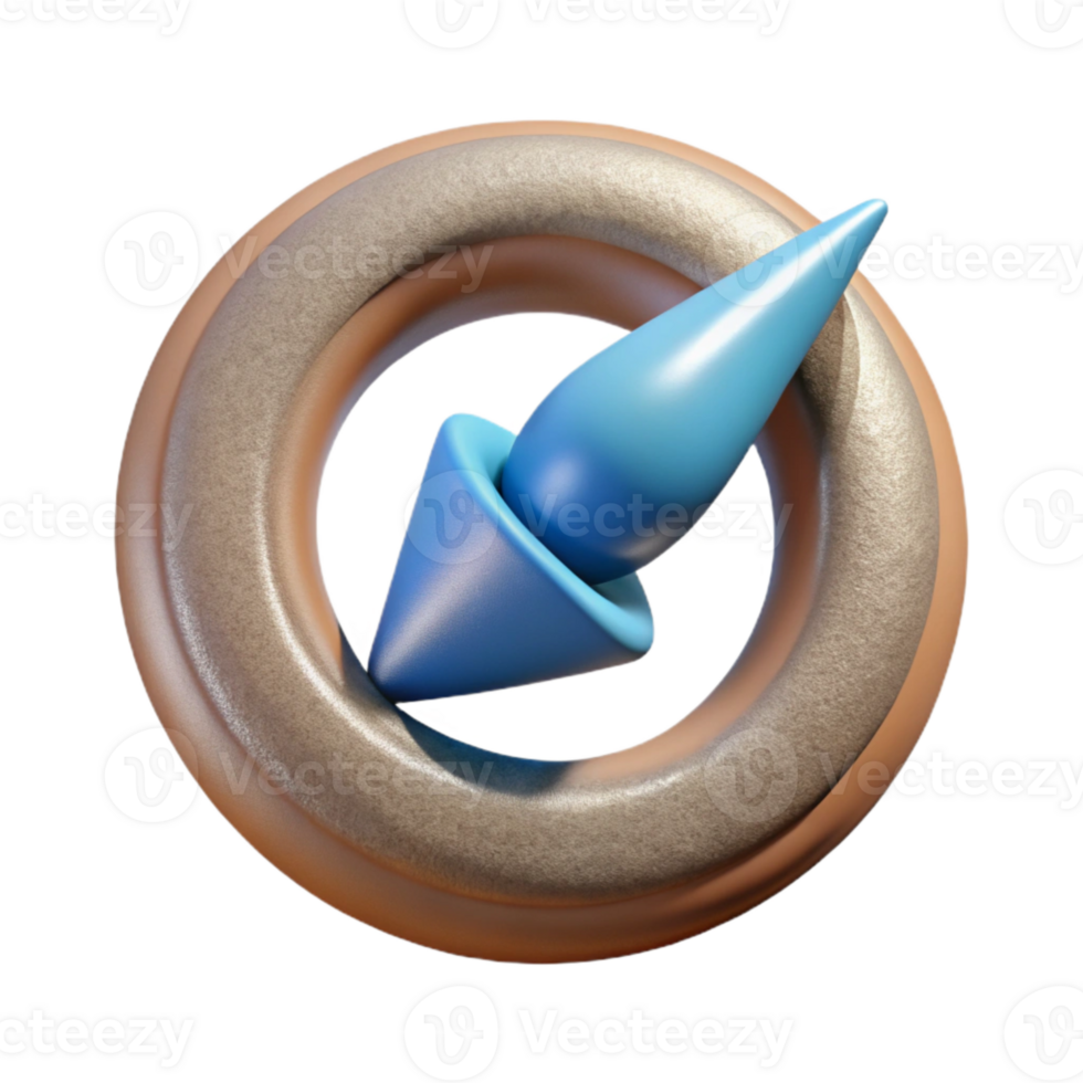 dramatic abstract Spinning Arrow with Circular Path Transparent genuine png
