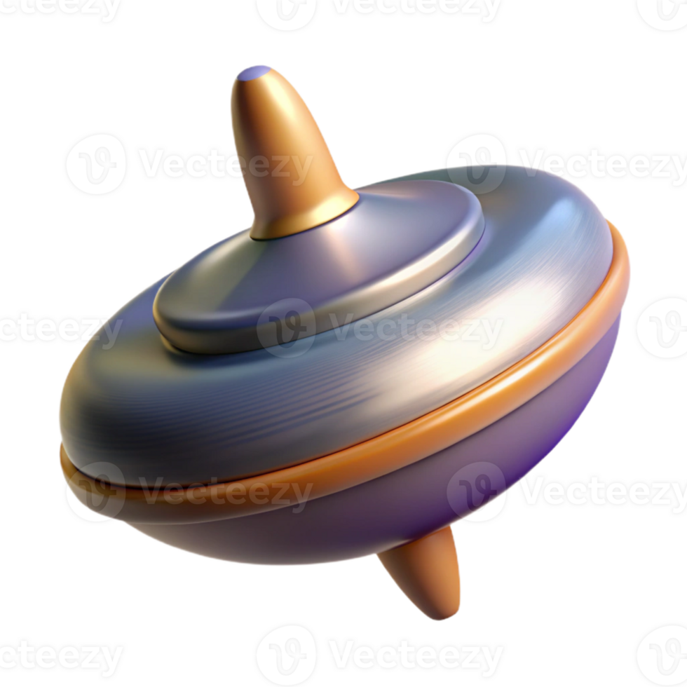 stunning classic Spinning Top in Perpetual Motion Cutout Transparent Background high quality png