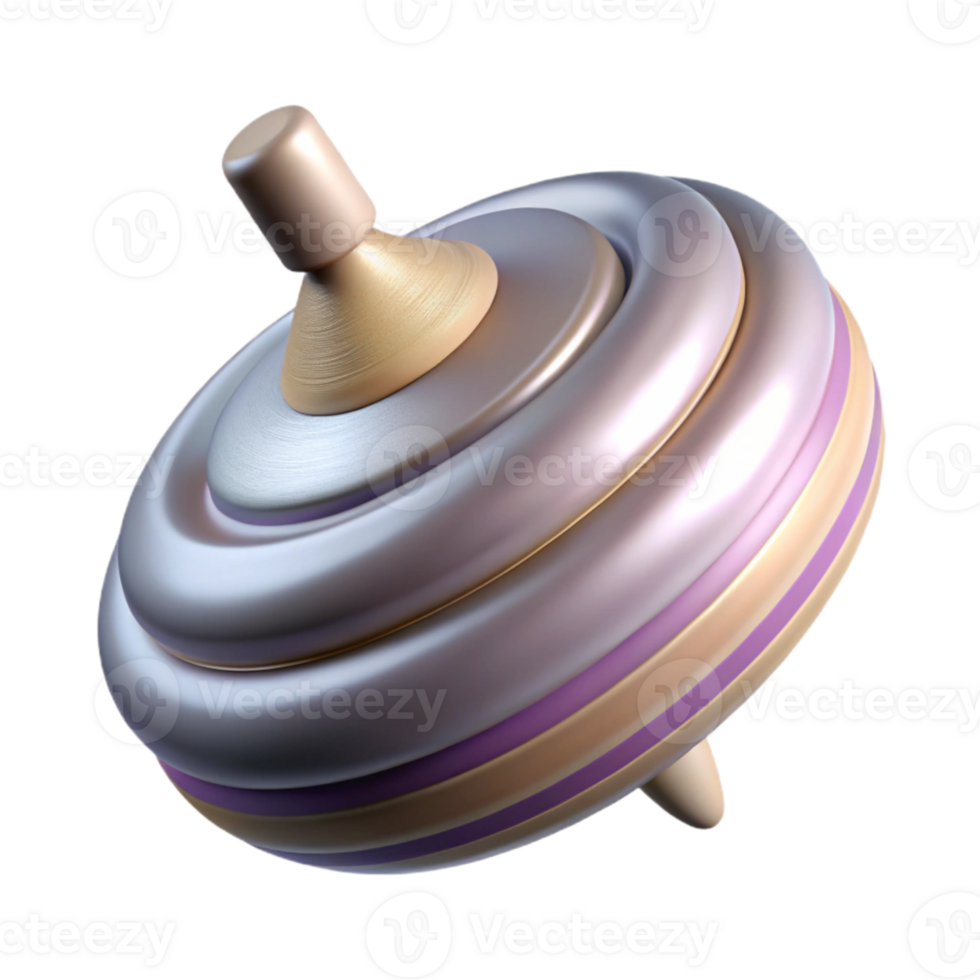 extraordinary modern Spinning Top in Perpetual Motion Cutout Transparent Background premium png