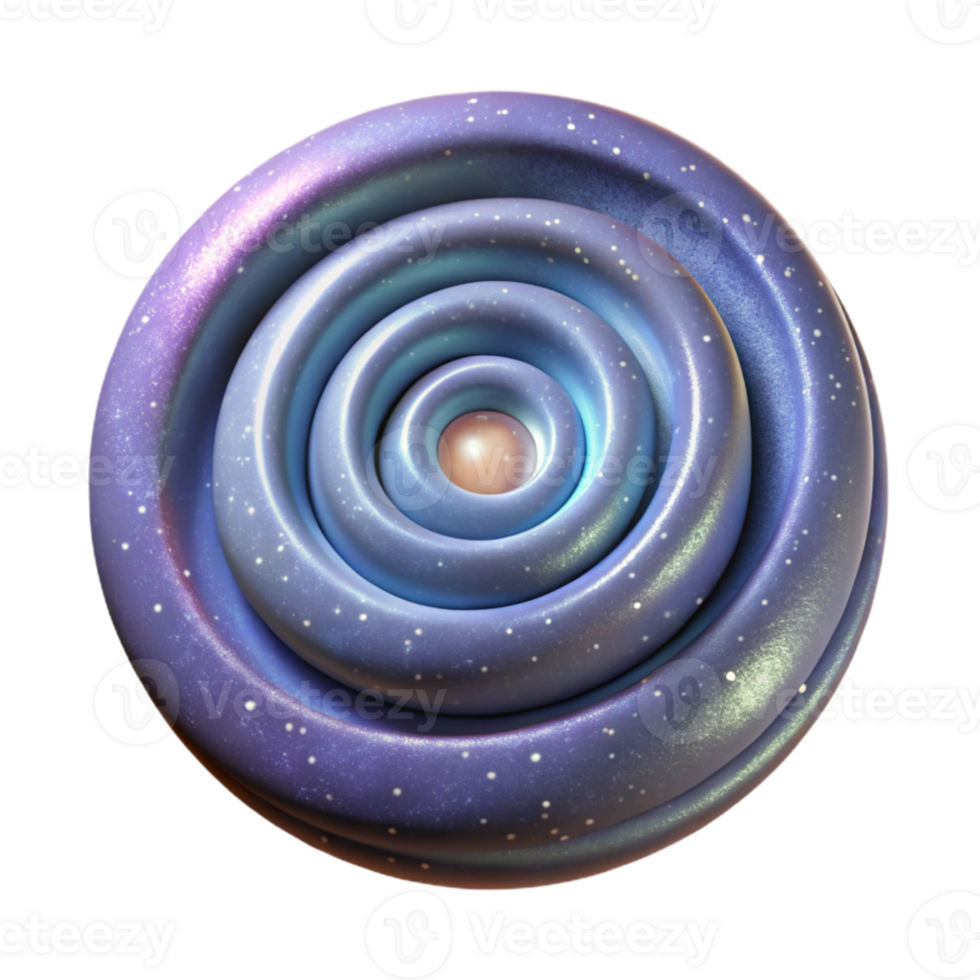 stunning rustic Spiral Cartwheel Galaxy Isolated with Star Clusters genuine png