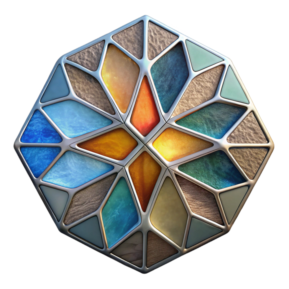 magnificent creative Stained Glass Abstract Texture Cutout Element exclusive png