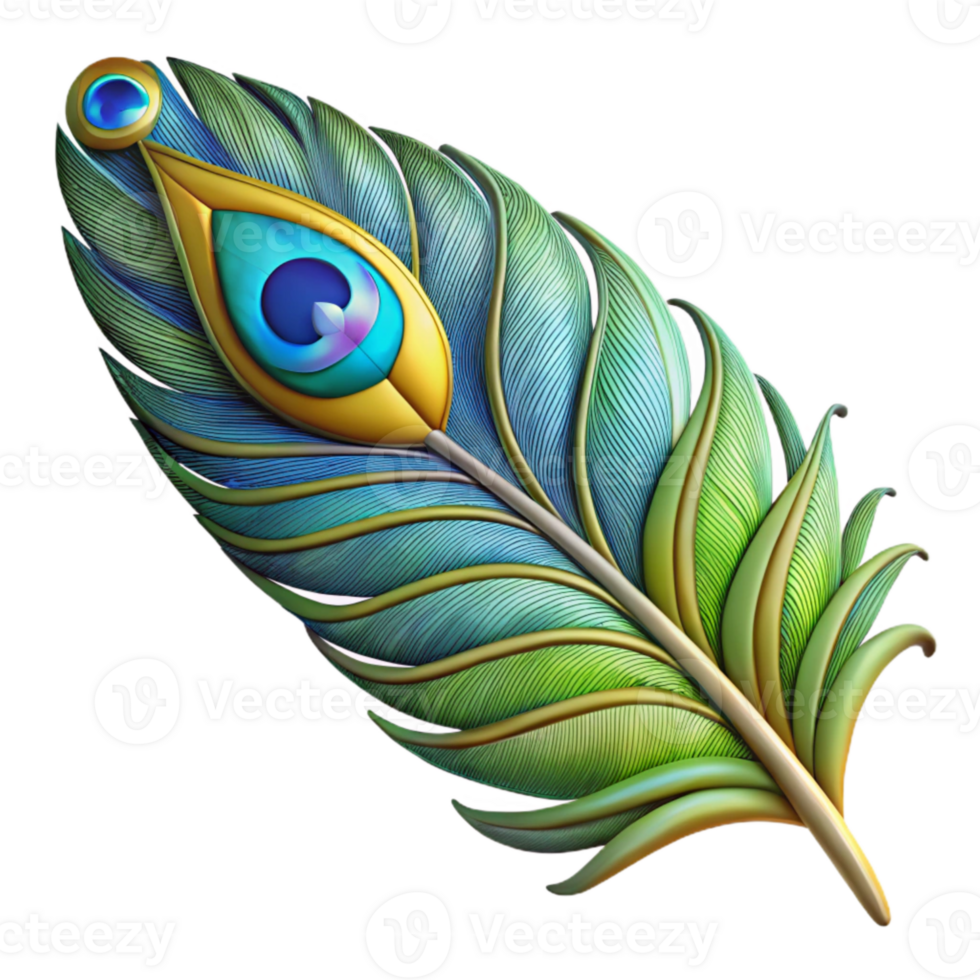 extraordinary vintage Stained Glass Peacock Feather Transparent Cutout original png