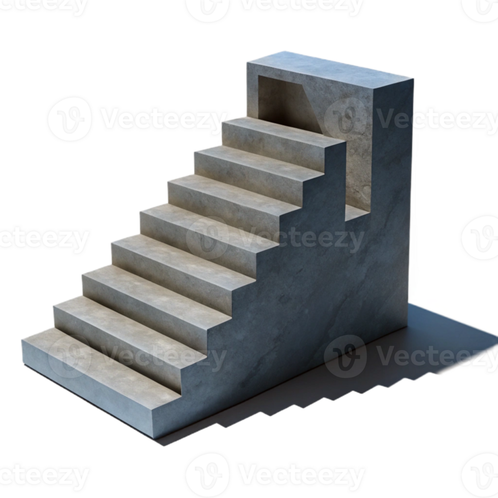 impressive modern Staircase Shadow Silhouette Cutout Element authentic png