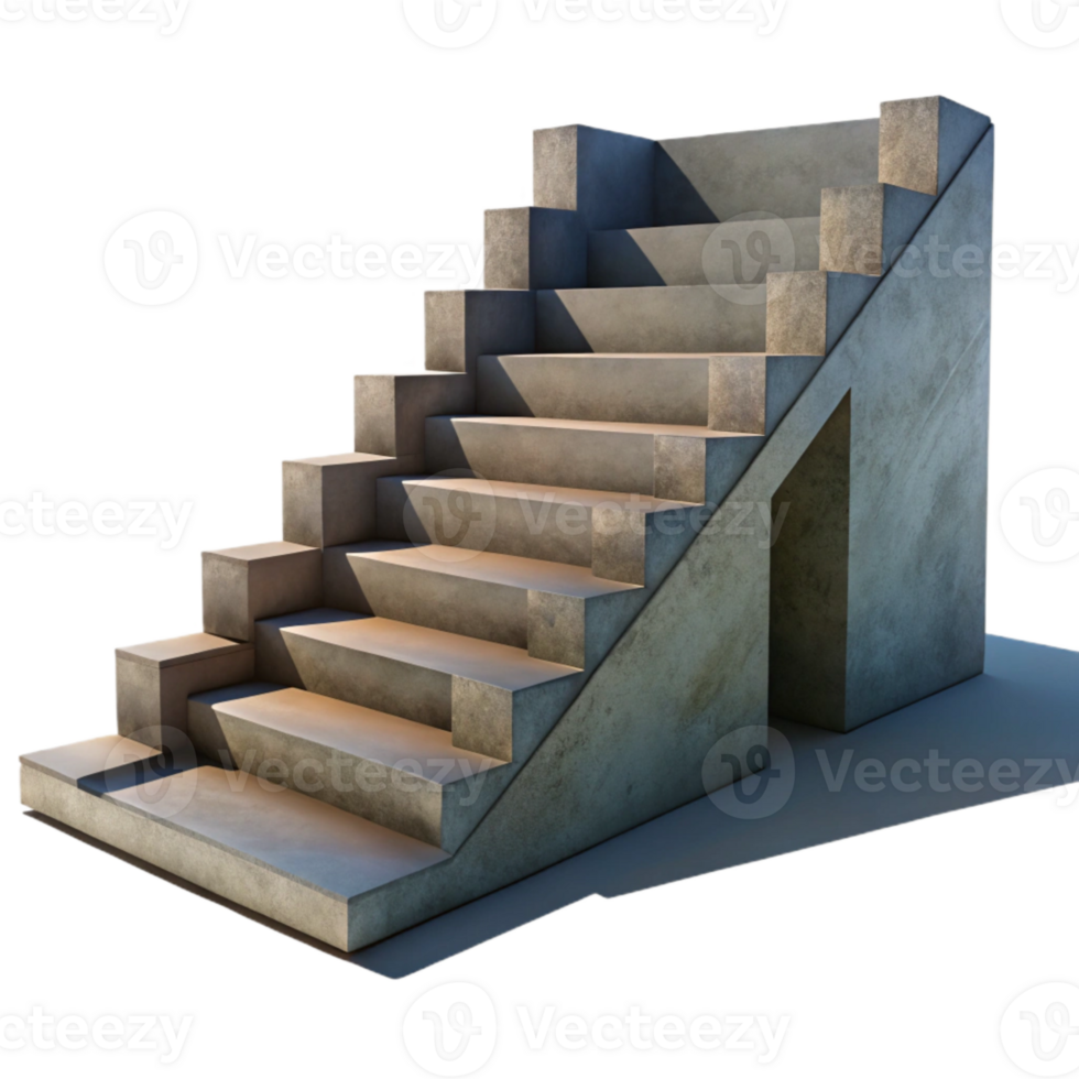 dramatic rustic Staircase with Dramatic Shadows Cutout exclusive png