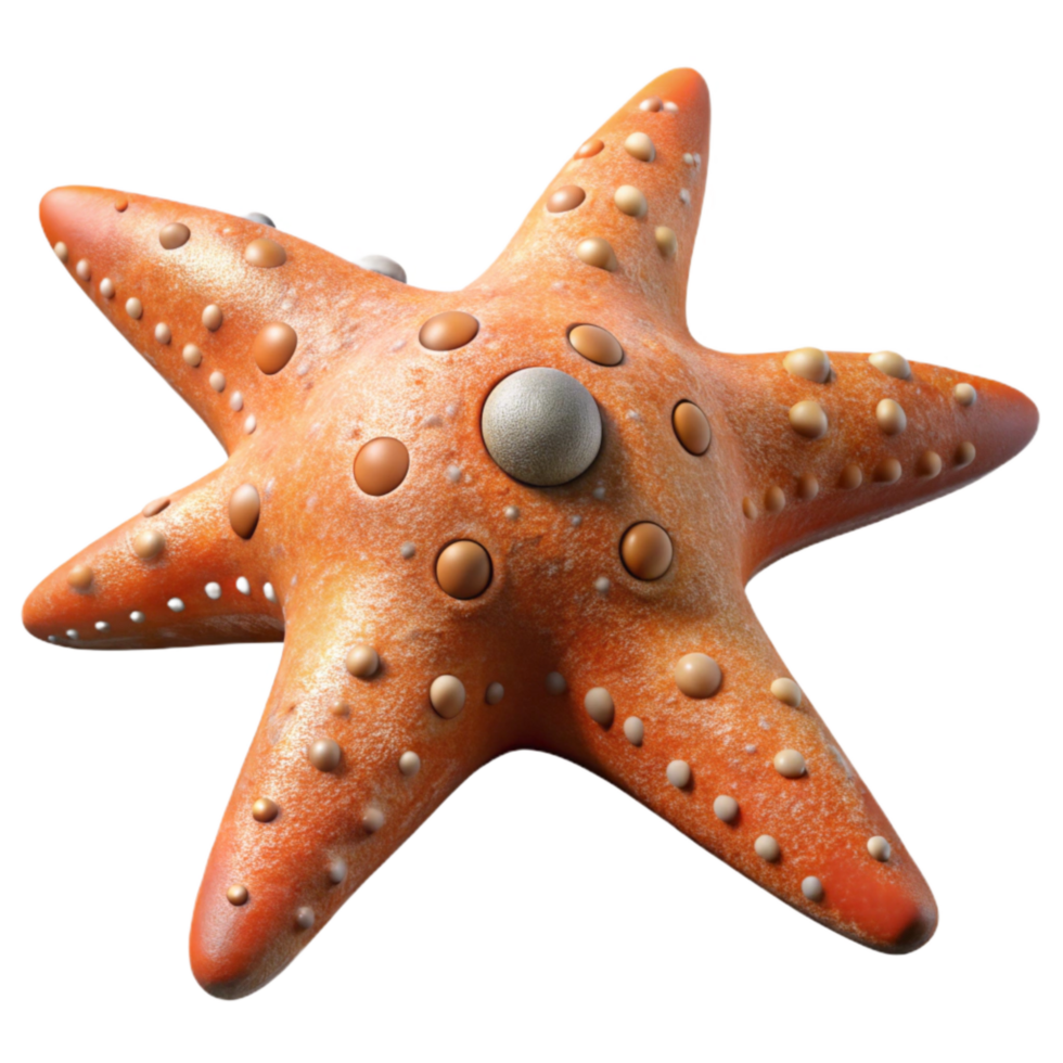 elegant modern Starfish Isolated Detailed Texture Beach Element original png