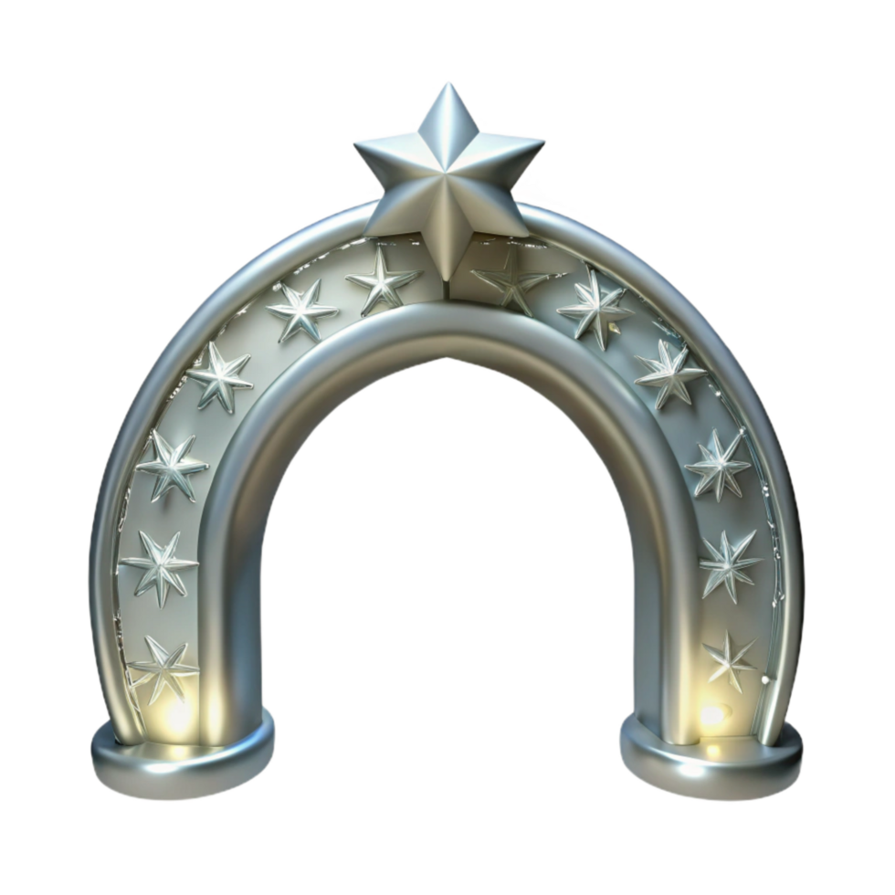 impressive modern Starlight Arch Transparent Elegant Silver Design genuine png