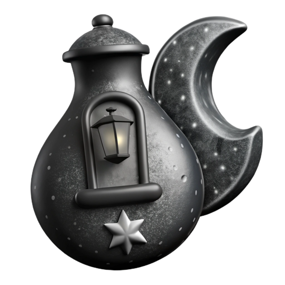 wonderful rustic Starlight Serenade Silhouette Cutout Black and White high resolution png