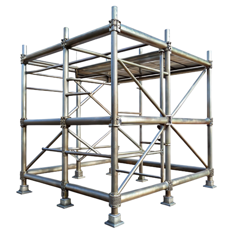 impressive traditional Starlight Scaffolding Transparent Background Silver Structure high quality png