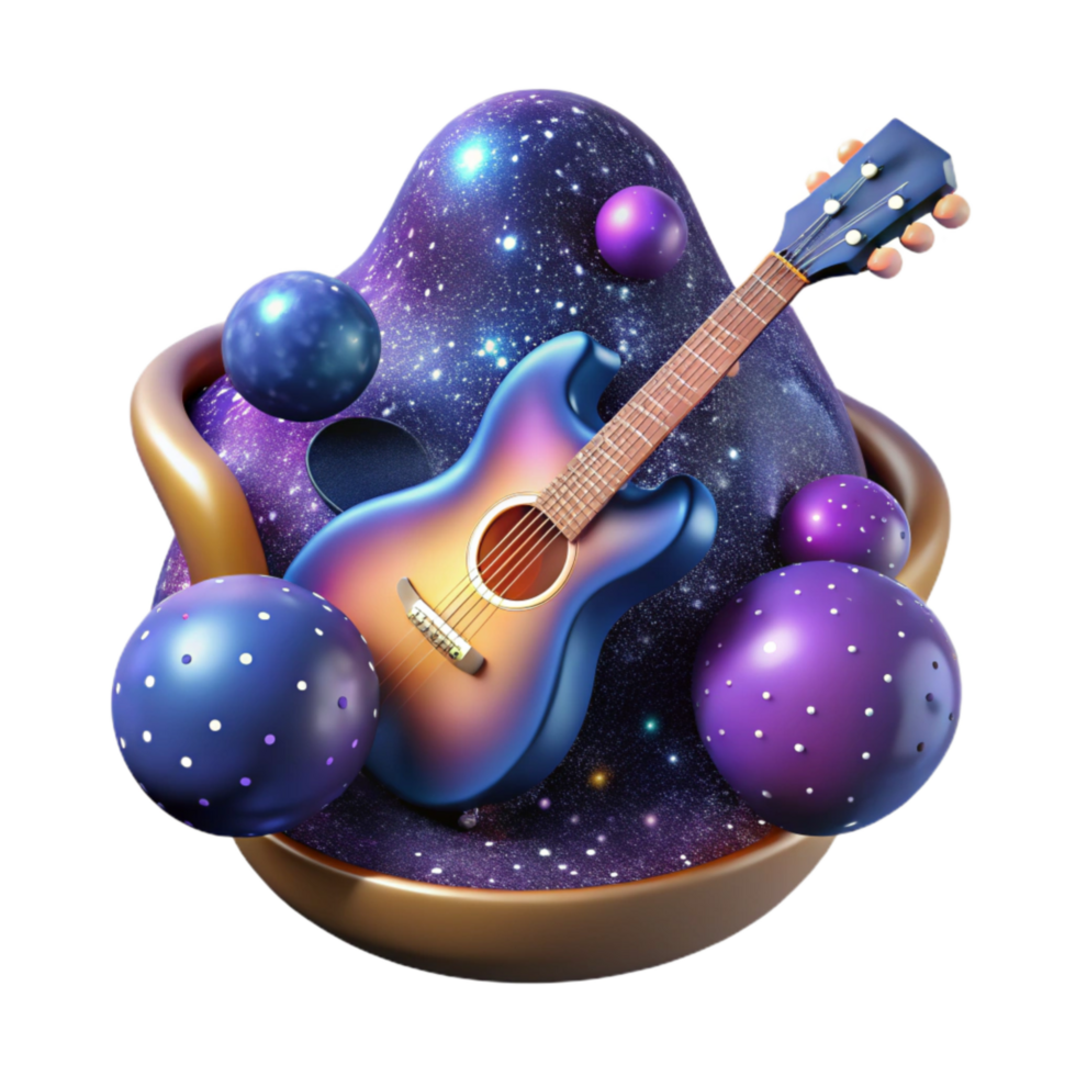 beautiful artistic Starlight Violinist Isolated Dynamic Pose original png