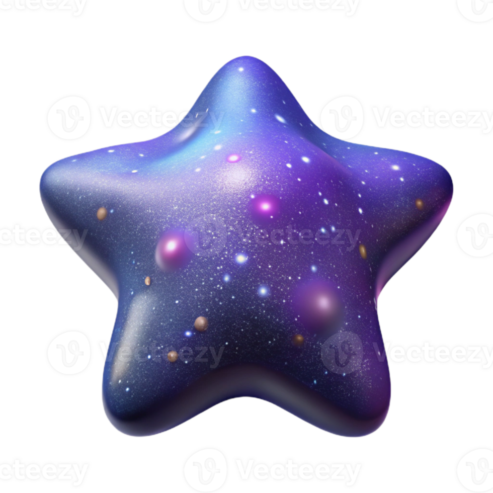 impressive minimalist Starry Expanse with Glowing Nebula Isolated Element professional png