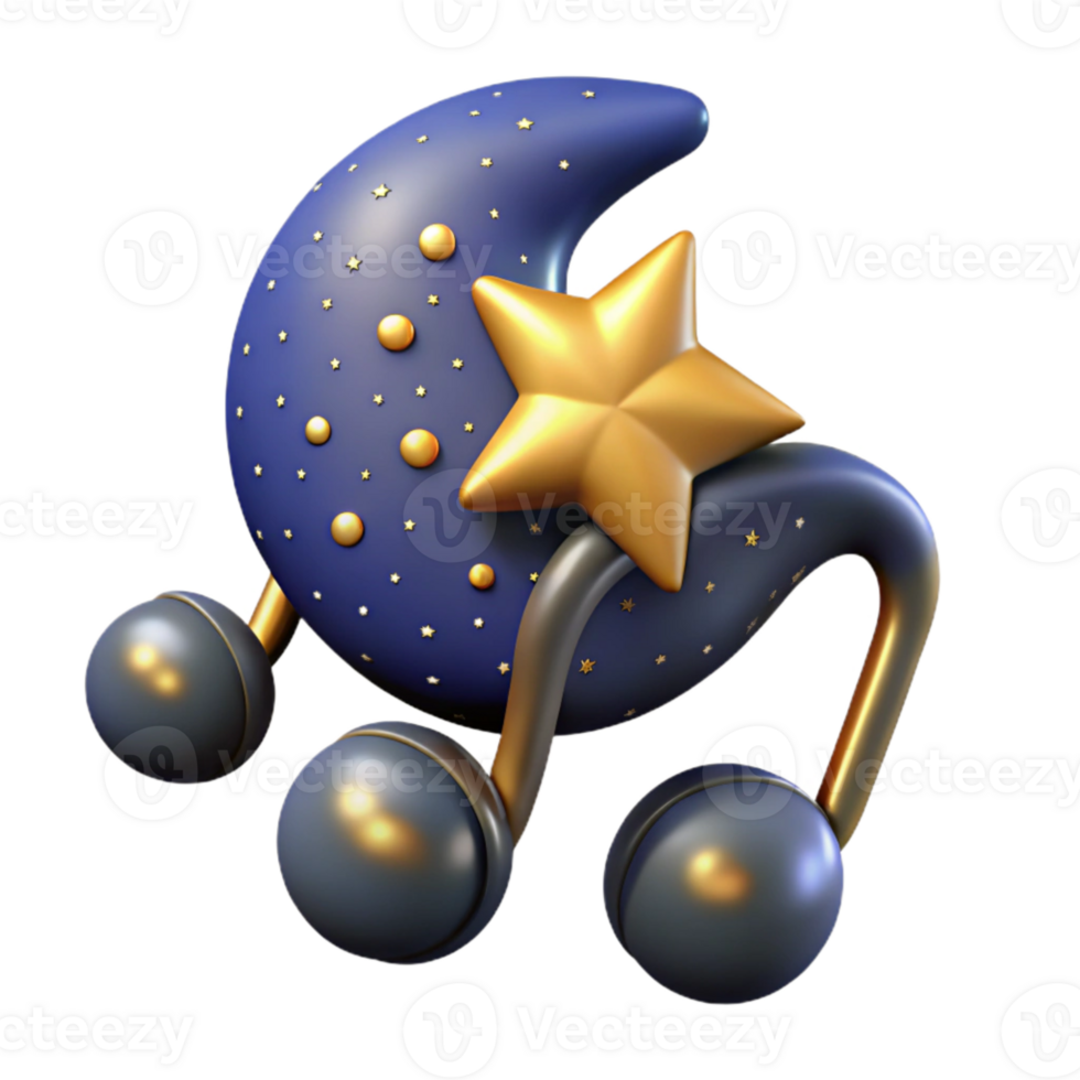 extraordinary rustic Starry Night Music Cutout with Transparent Background premium png