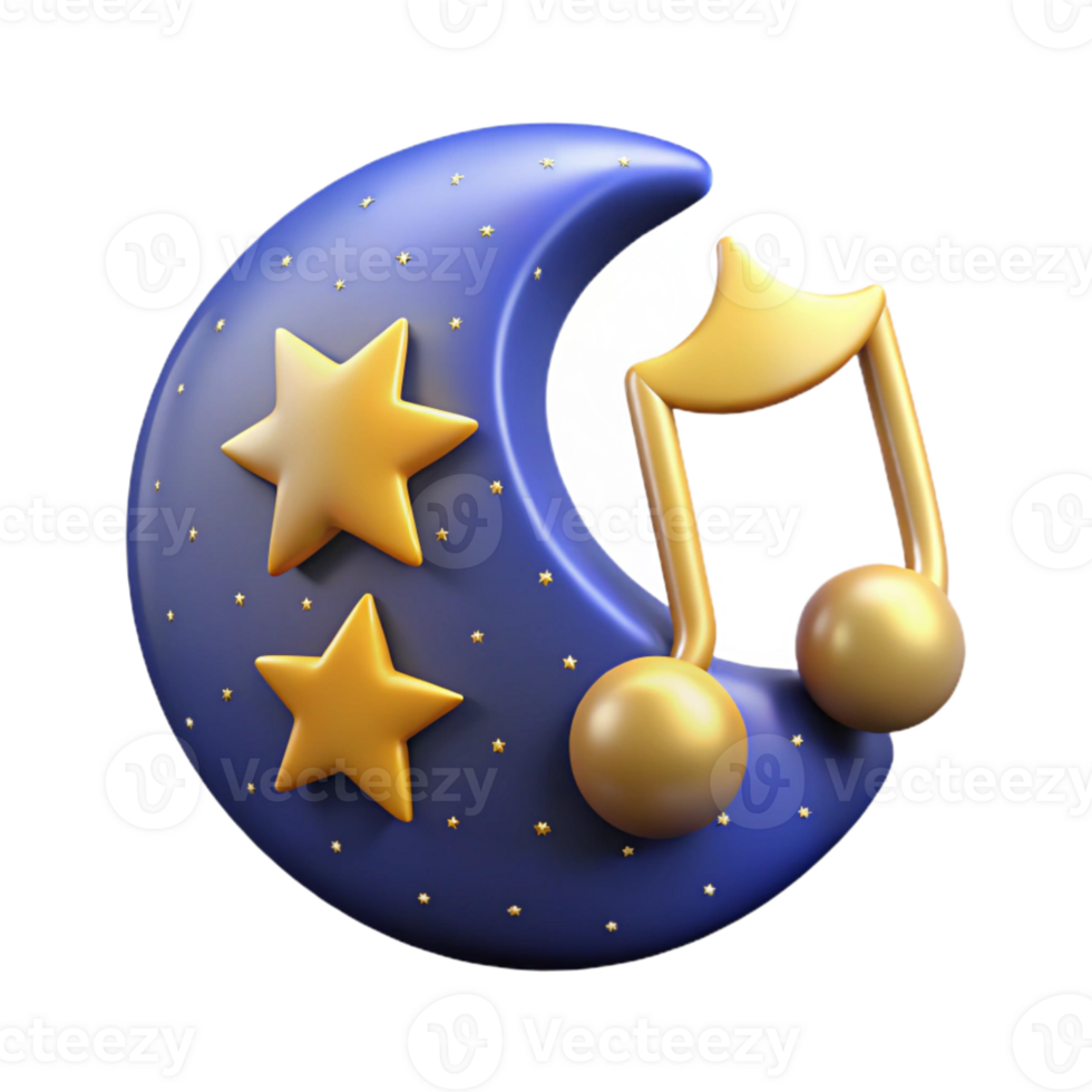 vibrant traditional Starry Night Music Cutout with Transparent Background exclusive png