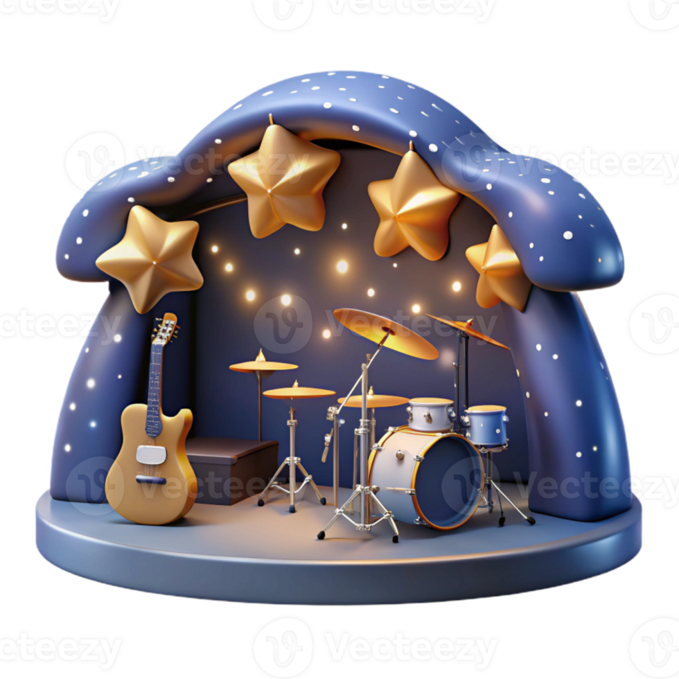 extraordinary contemporary Starry Sky Concert Isolated Soft Lighting high quality png