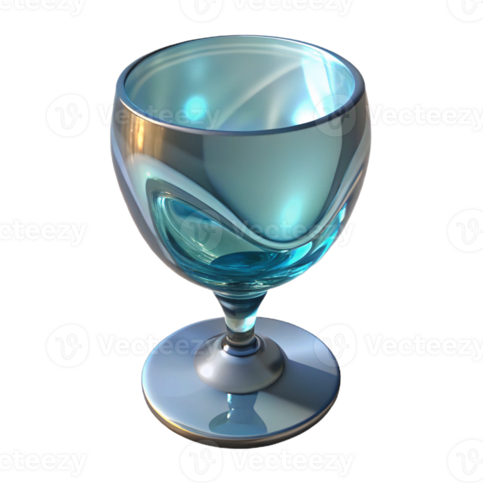 wonderful abstract Still Life Glass Distortion Reflection Transparent Background detailed png