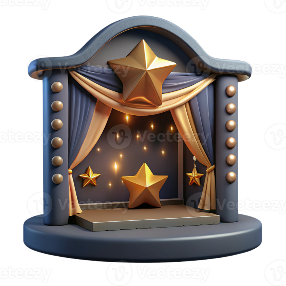 stunning vintage Starry Stage Performers Cutout Dark Background high resolution png