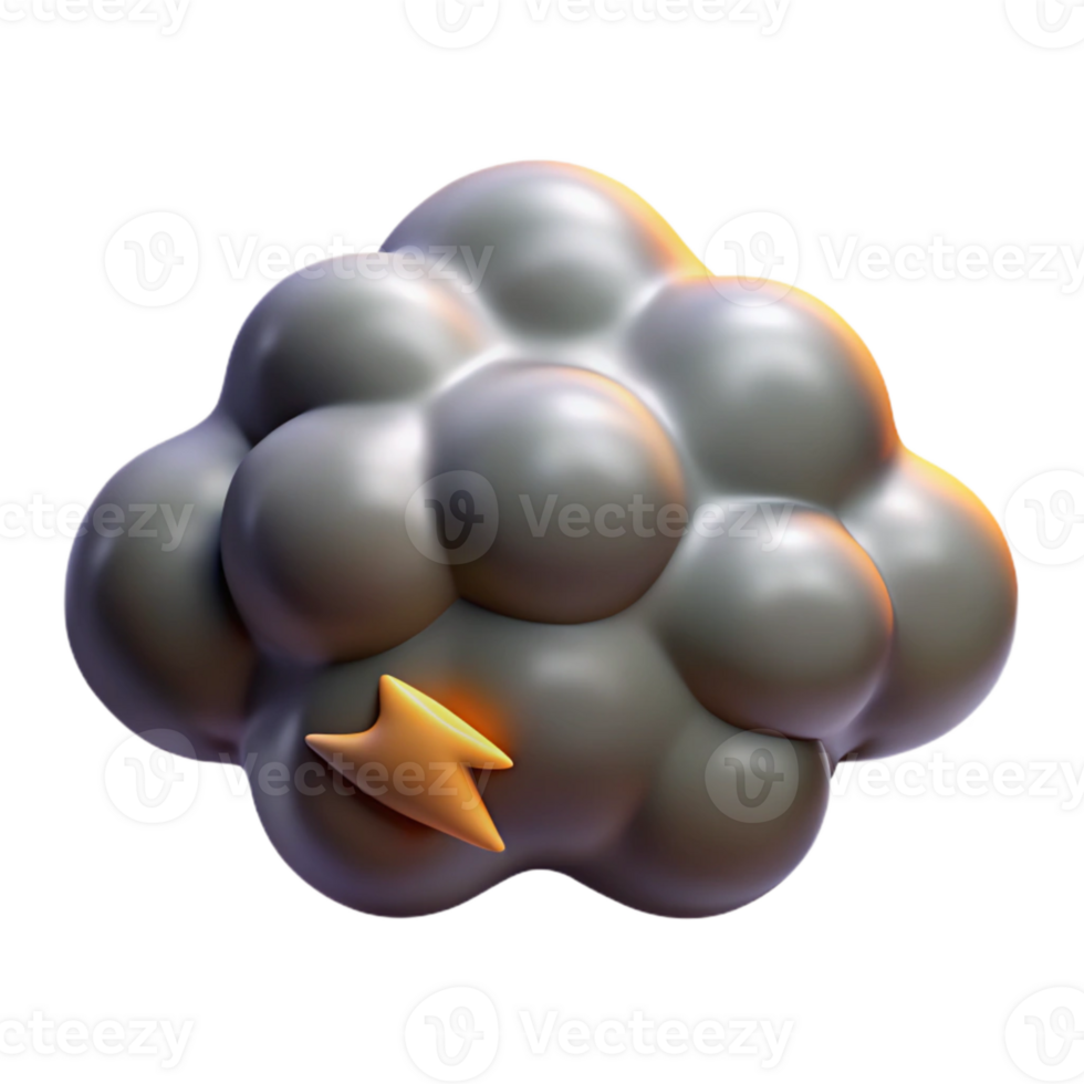 dramatic rustic Stormy Gray Cloud Cutout with Dramatic Lighting exclusive png