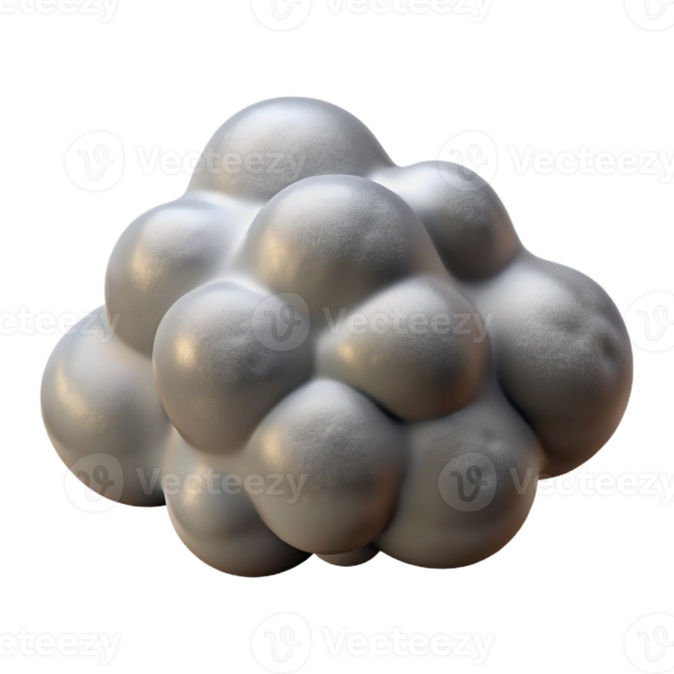 magnificent abstract Stormy Gray Nimbus Cloud Isolated with Rain Detail original png