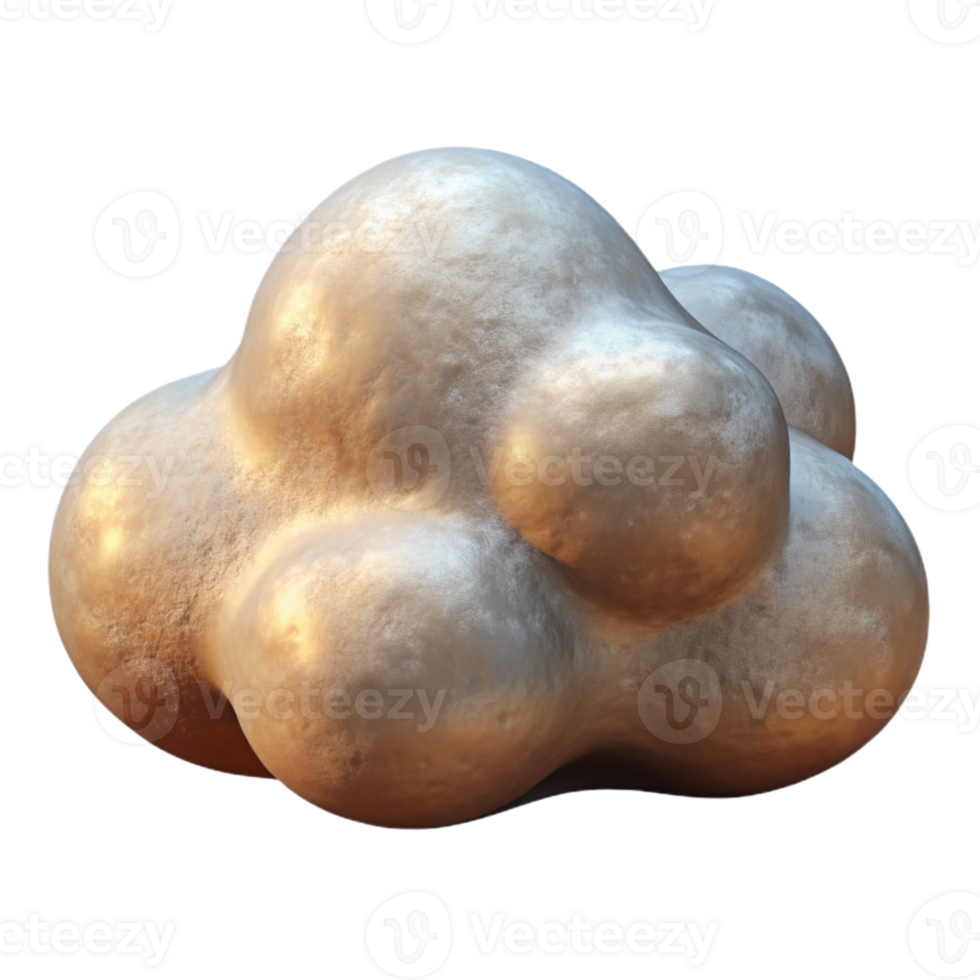 vibrant creative Stylized Cloud Isolated with Smooth Edges detailed png