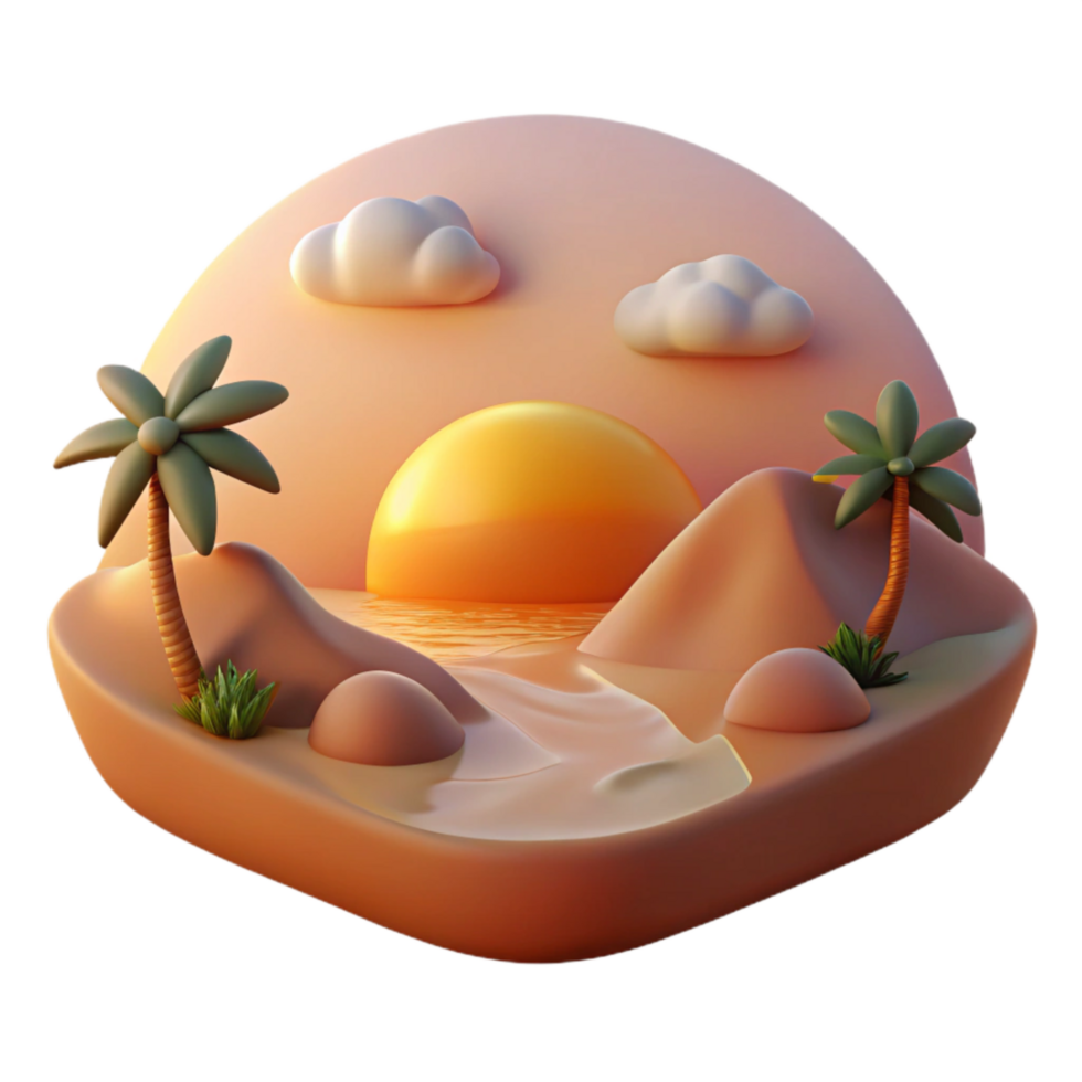wonderful minimalist Sunset Mountain Range Cutout Dramatic Lighting high resolution png