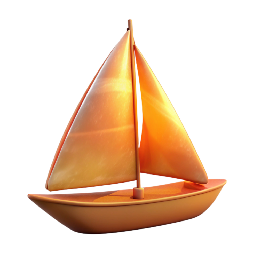 magnificent creative Sunset Sailboat Silhouette Cutout Tranquil Seascape high resolution png