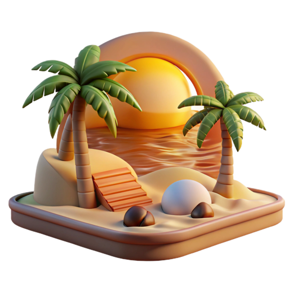 serene traditional Sunset Sanctuary Cutout Golden Hour Light Isolated authentic png