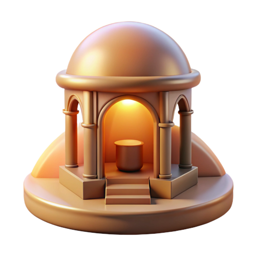 impressive creative Sunset Sanctuary Cutout Golden Hour Light Isolated authentic png
