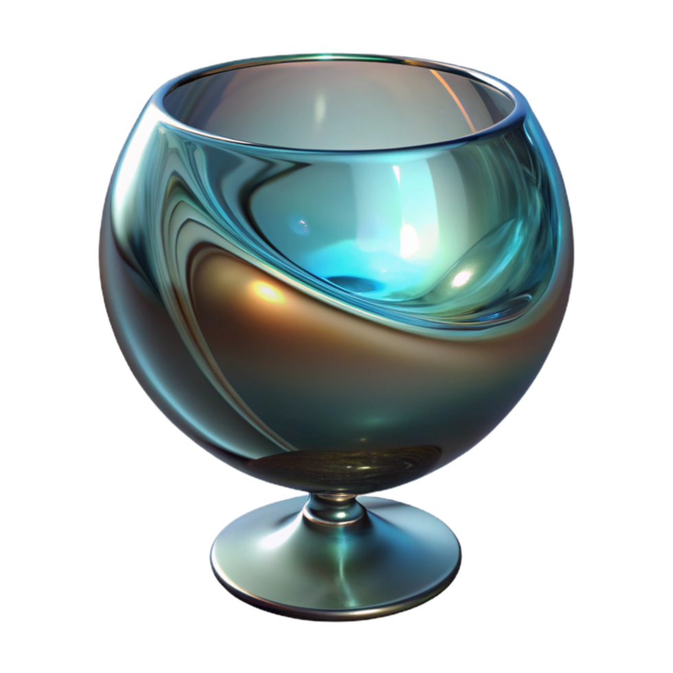 magnificent classic Surreal Glass Distortion Reflection with Transparent Background png