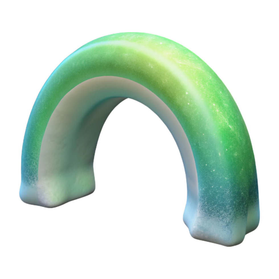 magnificent artistic Sweeping Auroral Arch Isolated with Starry Night Background exclusive png