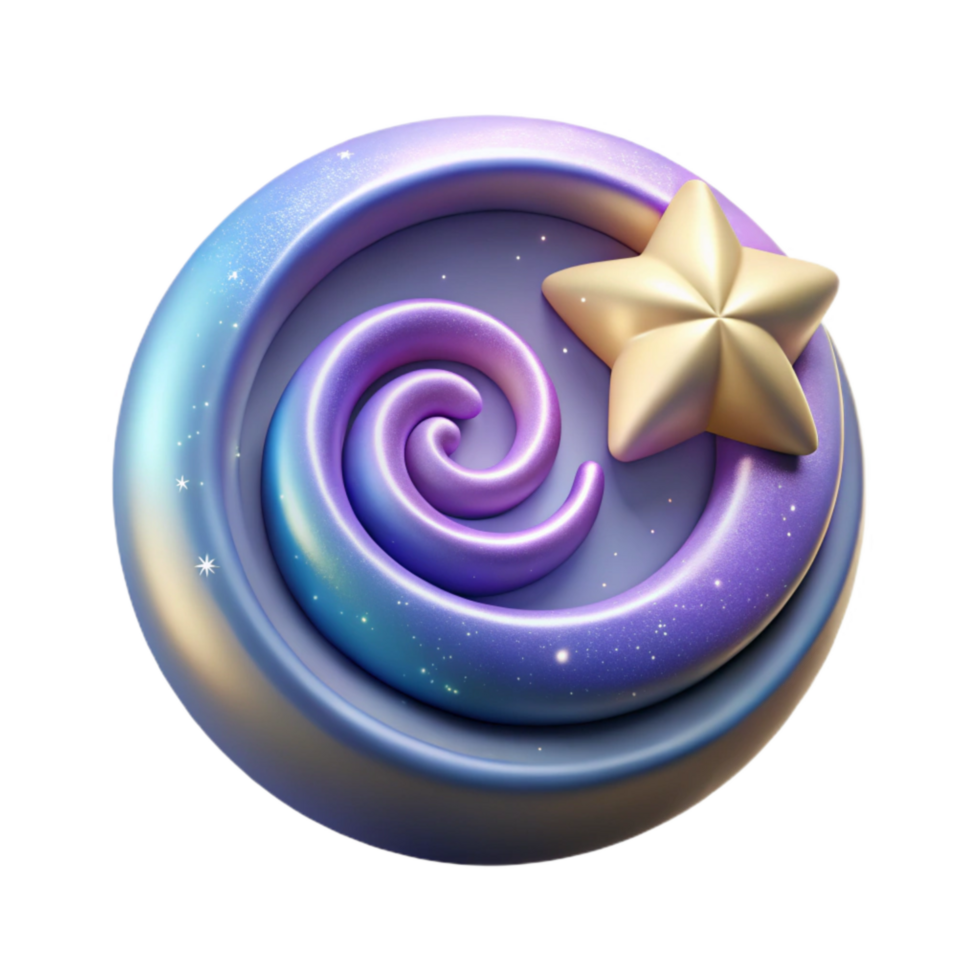 dramatic creative Swirling Starry Cartwheel Isolated with Soft Focus premium png