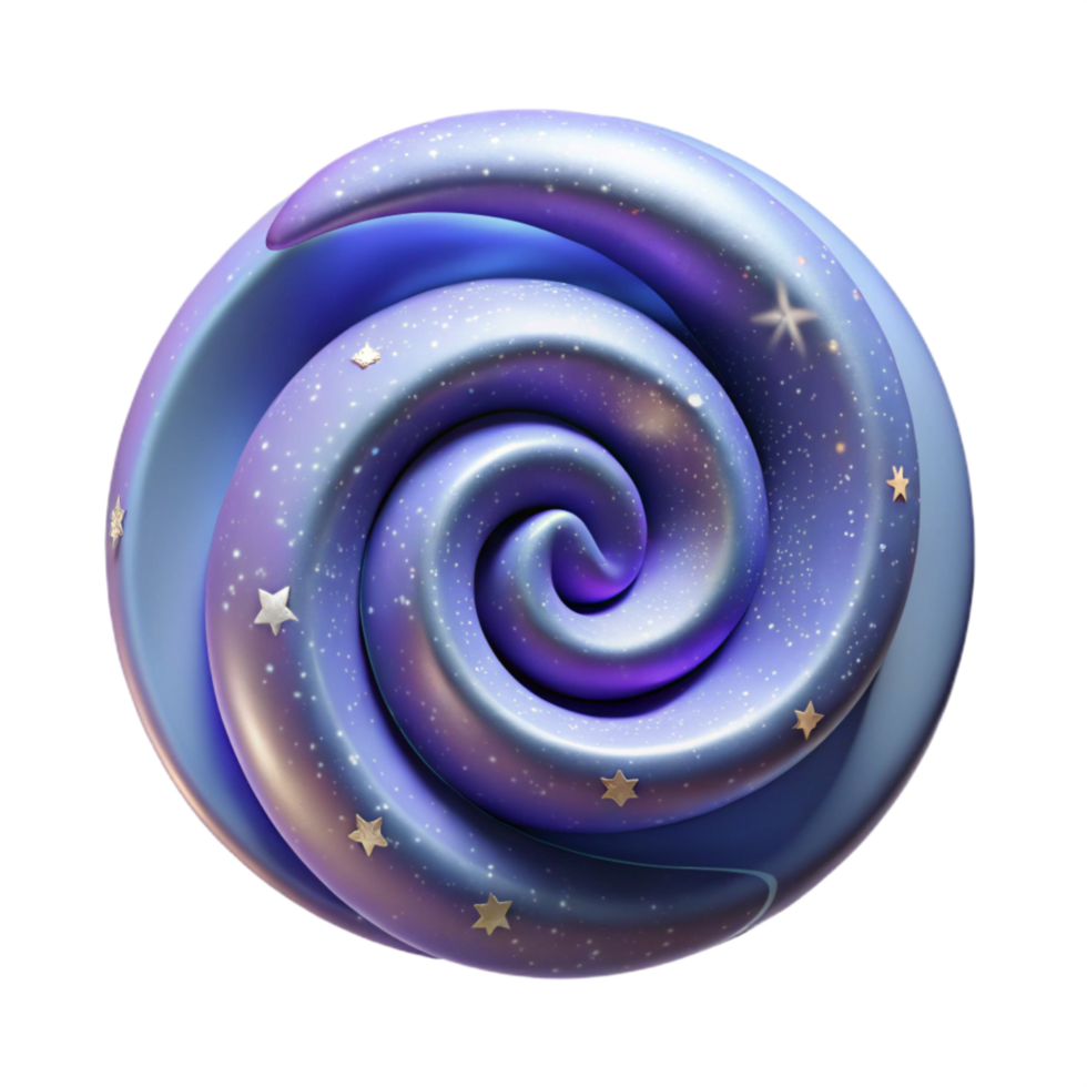 stunning rustic Swirling Starry Cartwheel Isolated with Soft Focus high resolution png