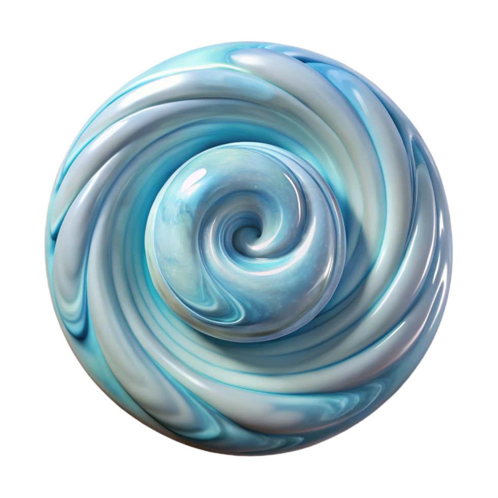 magnificent minimalist Swirling Water Pattern Cutout with Transparent Background png