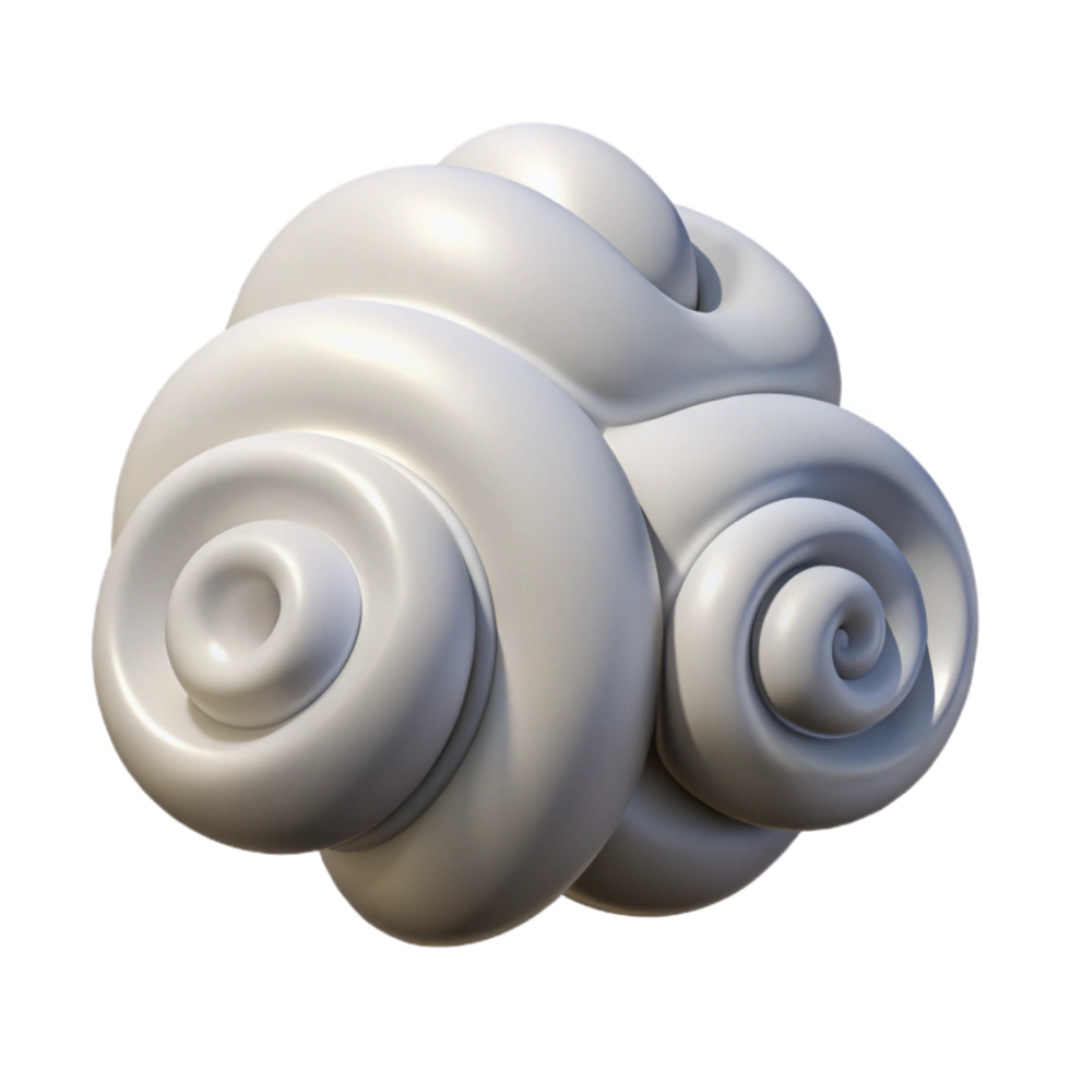 stunning classic Swirling Wind Cloud Isolated on Transparent Background png