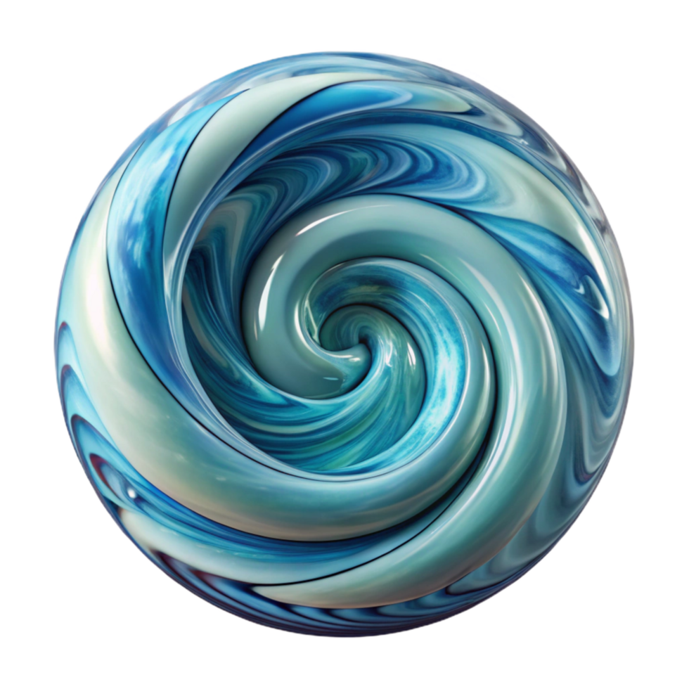 wonderful minimalist Swirling Water Vortex Abstract Design Transparent Background authentic png