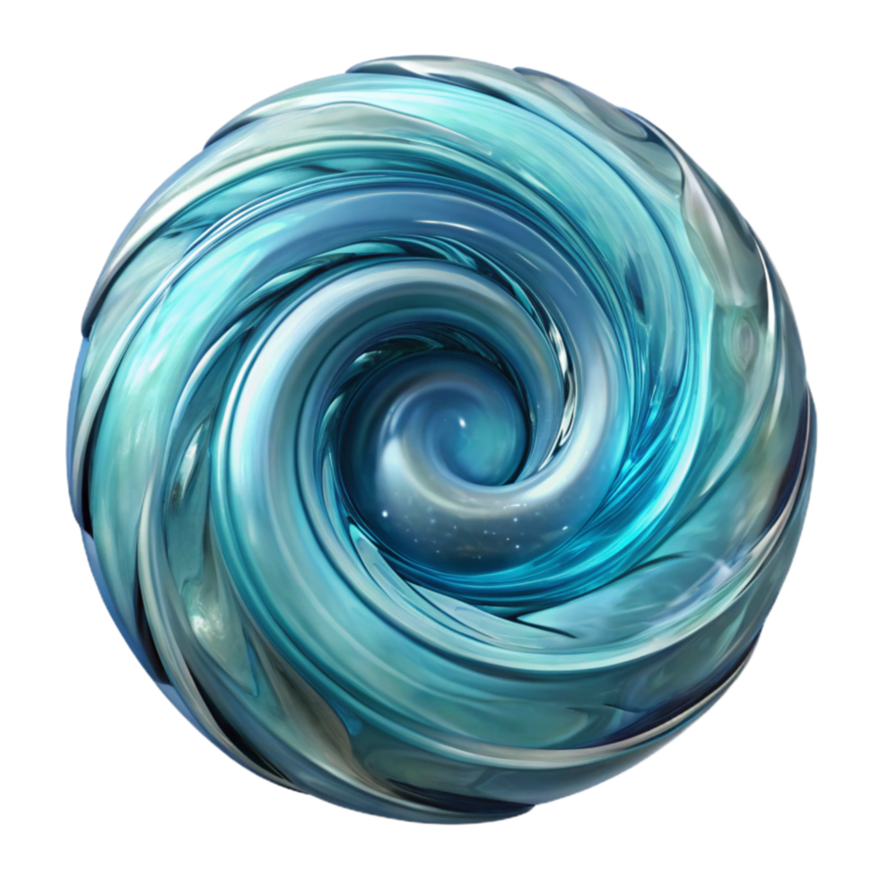 stunning abstract Swirling Water Vortex Abstract Design Transparent Background png