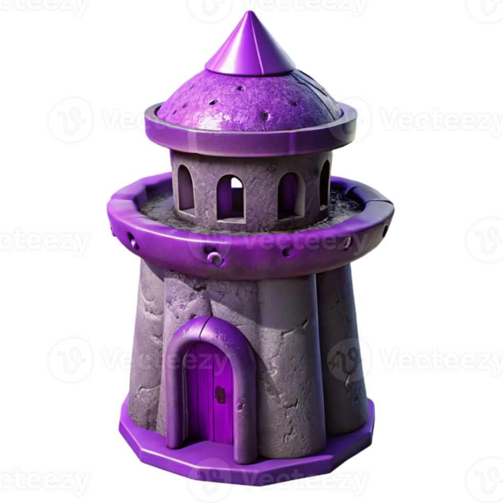 elegant rustic Terraform Tower in Purple Haze Cutout exclusive png