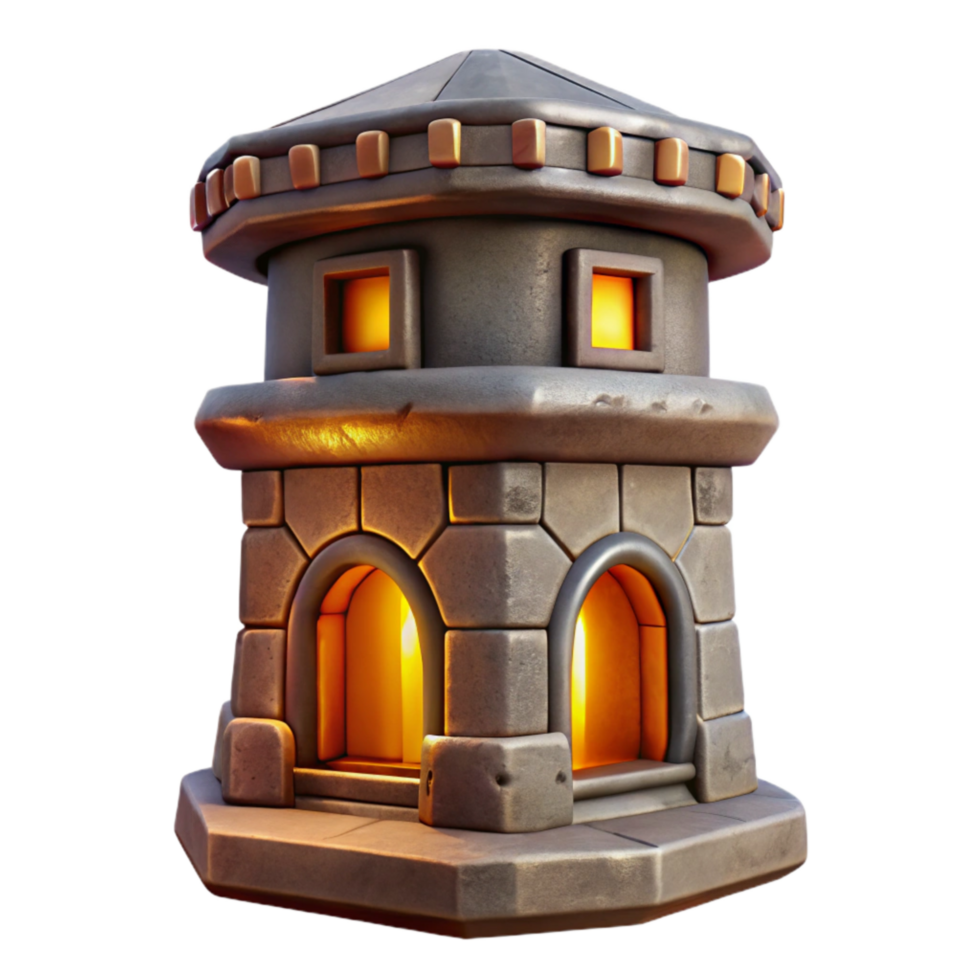 vibrant creative Terraform Tower Cutout Isolated on Transparent Background high quality png