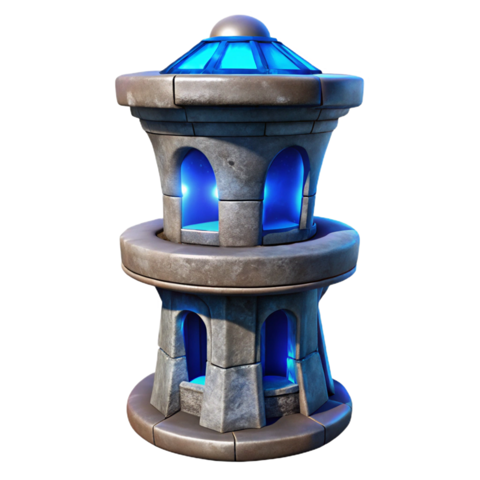beautiful contemporary Terraform Tower Cutout Isolated on Transparent Background exclusive png