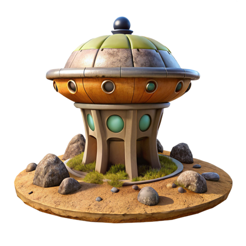 magnificent classic Terraform Tower with Glowing Base Isolated original png