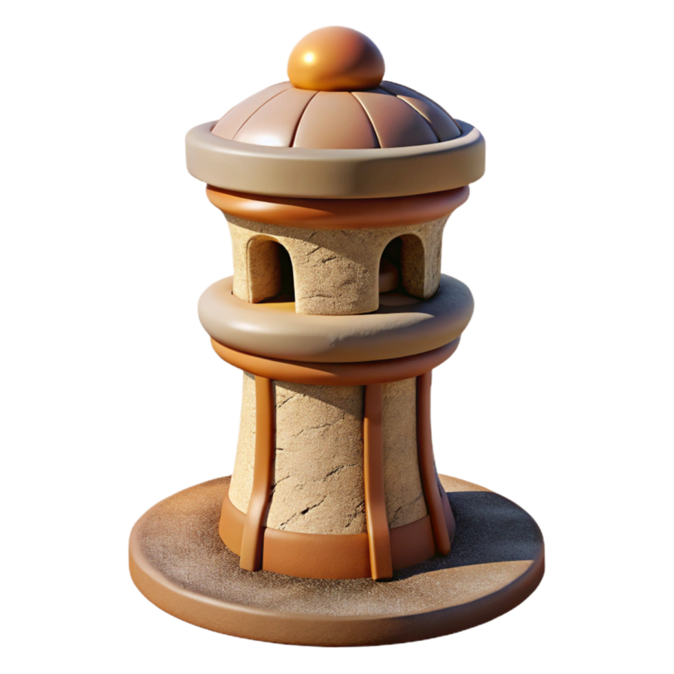 stunning vintage Terraform Tower with Glowing Base Isolated png