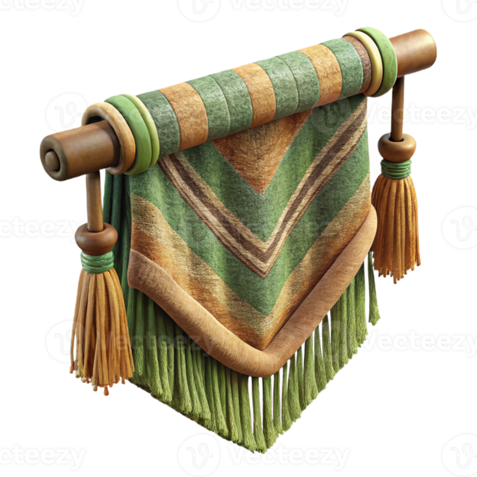 vibrant artistic Terraverde Tapestry Texture Overlay Transparent Background authentic png